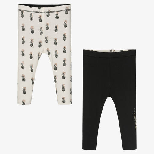 IKKS-Girls Ivory Reversible Leggings | Childrensalon Outlet