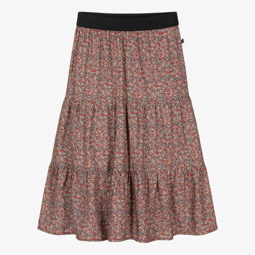 IKKS-Girls Pink Floral Maxi Skirt | Childrensalon Outlet