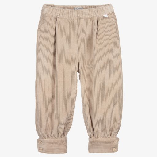 Il Gufo-Beige Cotton Corduroy Trousers | Childrensalon Outlet