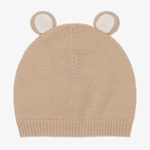 Il Gufo-Beige Wool Bear Hat | Childrensalon Outlet