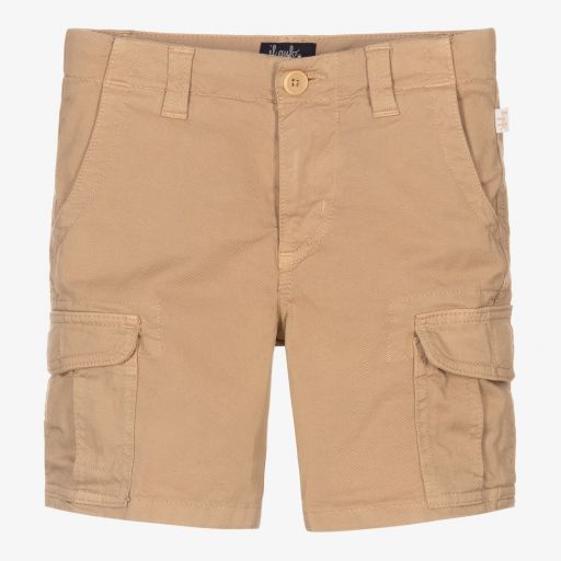 Il Gufo-Boys Beige Cargo Shorts | Childrensalon Outlet