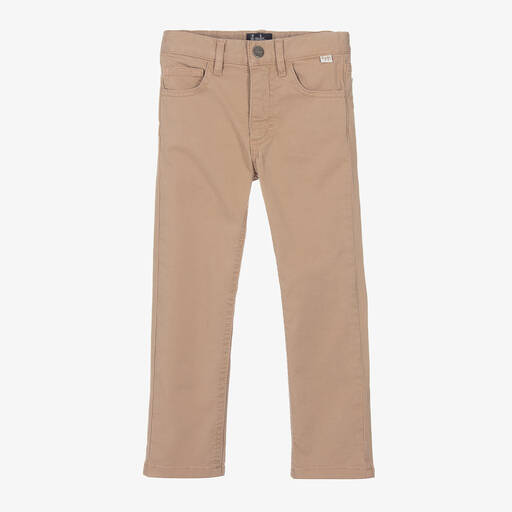 Il Gufo-Boys Beige Cotton Jeans | Childrensalon Outlet