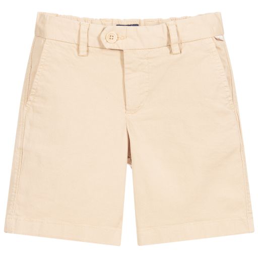 Il Gufo-Boys Beige Cotton Shorts | Childrensalon Outlet