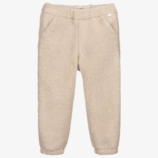 Il Gufo-Boys Beige Faux Fur Trousers | Childrensalon Outlet