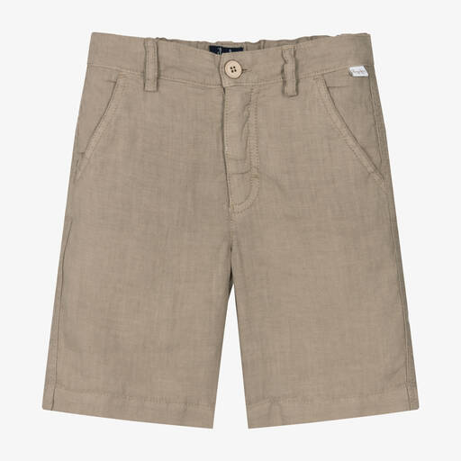 Il Gufo-Beige Leinenshorts für Jungen | Childrensalon Outlet