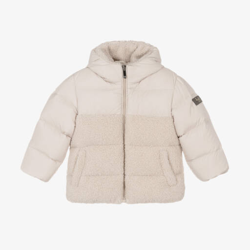 Il Gufo-Boys Beige Quilted Puffer Jacket | Childrensalon Outlet