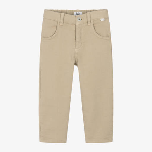 Il Gufo-Boys Beige Soft Cotton Jeans | Childrensalon Outlet