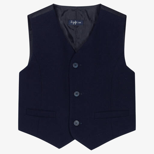 Il Gufo-Gilet bleu boutonné garçon | Childrensalon Outlet