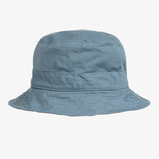 Il Gufo-قبعة قطن تويل لون أزرق للأولاد | Childrensalon Outlet