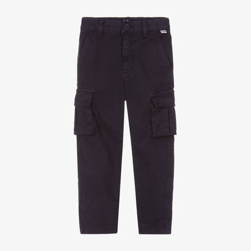 Il Gufo-Boys Blue Cotton Cargo Trousers | Childrensalon Outlet