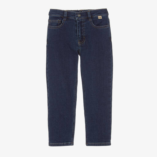 Il Gufo-Boys Blue Cotton Denim Jeans | Childrensalon Outlet