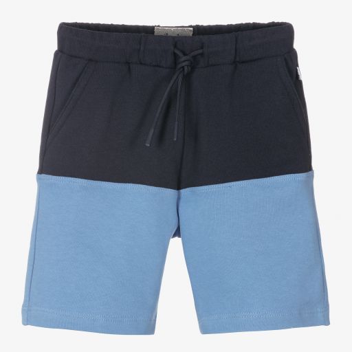 Il Gufo-Boys Blue Cotton Jersey Shorts | Childrensalon Outlet