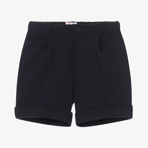 Il Gufo-Boys Blue Cotton Piqué Bermuda Shorts | Childrensalon Outlet