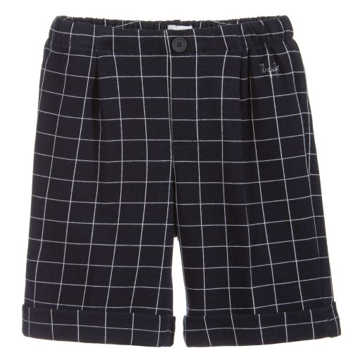 Il Gufo- Boys Blue Cotton Shorts | Childrensalon Outlet