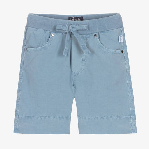 Il Gufo-Boys Blue Cotton Shorts | Childrensalon Outlet