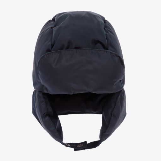 Il Gufo-Синяя пуховая шапка для мальчиков | Childrensalon Outlet