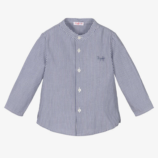 Il Gufo-Хлопковая рубашка в синюю полоску | Childrensalon Outlet