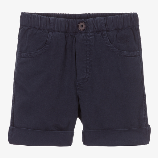 Il Gufo-Blaue Twill-Shorts für Jungen | Childrensalon Outlet