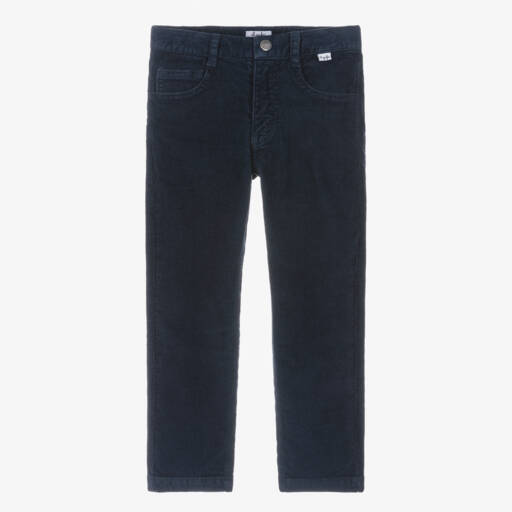 Il Gufo-Boys Dark Blue Corduroy Pants | Childrensalon Outlet
