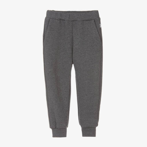 Il Gufo-Boys Dark Grey Cotton Jersey Joggers | Childrensalon Outlet
