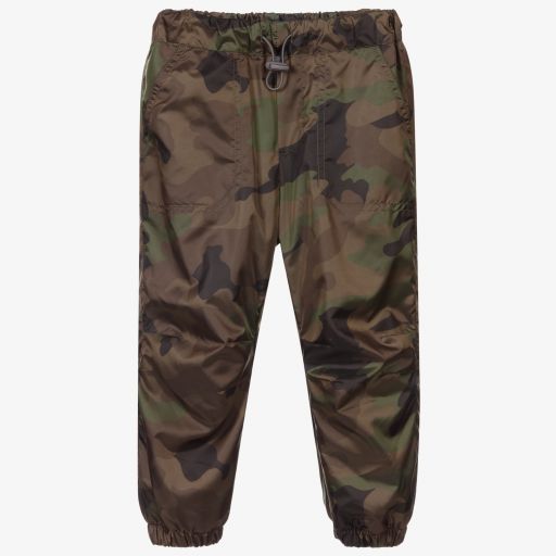 Il Gufo-Boys Green Camo Joggers | Childrensalon Outlet