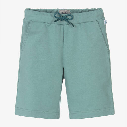 Il Gufo-Short vert en jersey de coton | Childrensalon Outlet