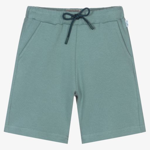 Il Gufo-Зеленые хлопковые шорты для мальчиков | Childrensalon Outlet