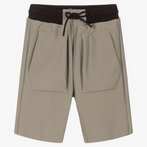 Il Gufo-Boys Green Jersey Shorts | Childrensalon Outlet