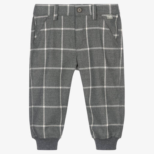 Il Gufo-Grau Karohose für Jungen | Childrensalon Outlet