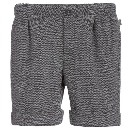 Il Gufo-Boys Grey Cotton Jersey Shorts | Childrensalon Outlet