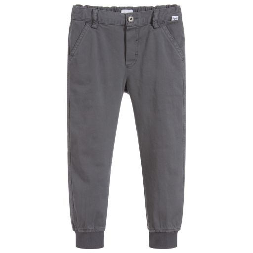 Il Gufo-Boys Grey Cotton Trousers | Childrensalon Outlet