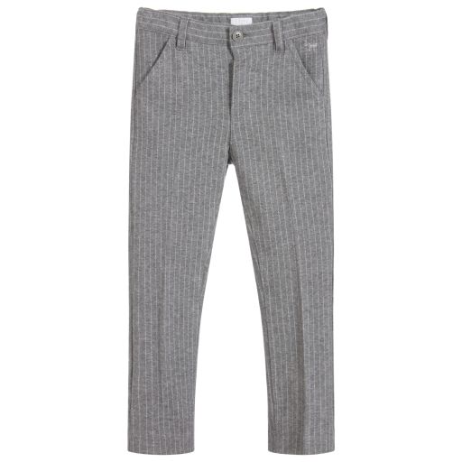 Il Gufo-Boys Grey Cotton Trousers | Childrensalon Outlet
