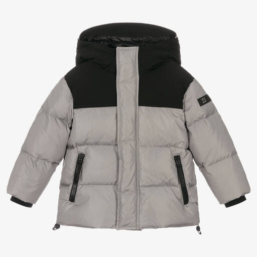 Il Gufo-Boys Grey Down Puffer Coat | Childrensalon Outlet