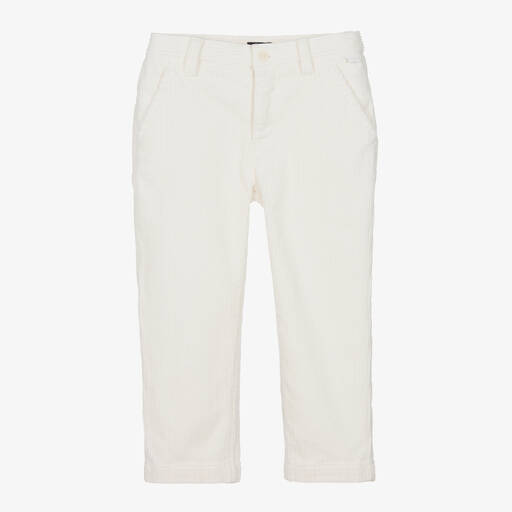 Il Gufo-Boys Ivory Cotton Corduroy Trousers | Childrensalon Outlet
