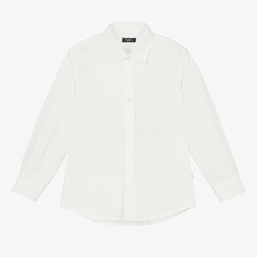 Il Gufo-Boys Ivory Cotton Shirt | Childrensalon Outlet