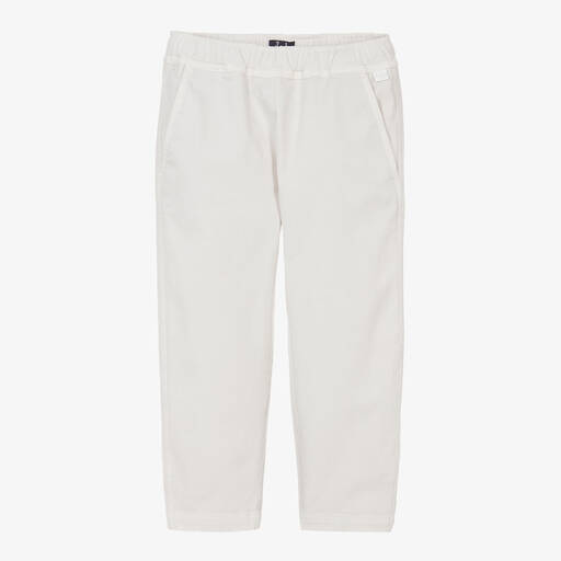 Il Gufo-Boys Ivory Cotton Trousers | Childrensalon Outlet