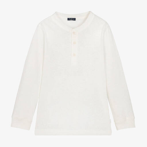 Il Gufo-Кремовый топ с длинными рукавами | Childrensalon Outlet