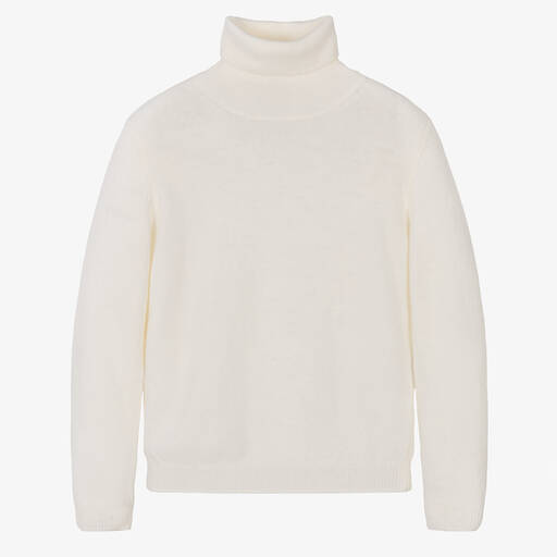 Il Gufo-Boys Ivory Wool Roll Neck Sweater | Childrensalon Outlet