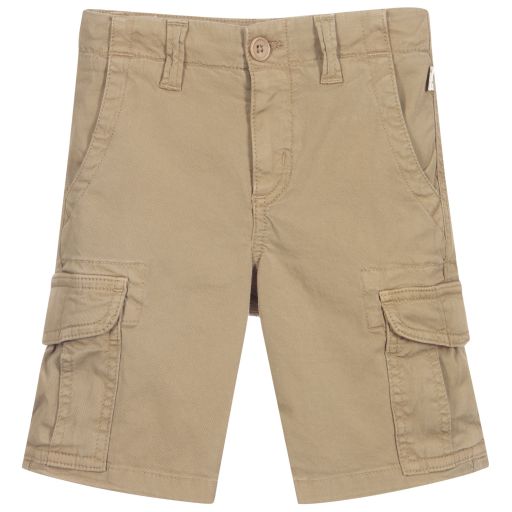 Il Gufo-Boys Khaki Green Cargo Shorts | Childrensalon Outlet