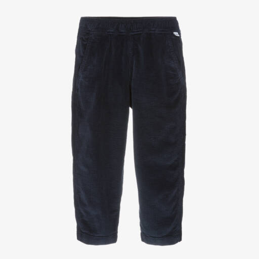 Il Gufo-Boys Navy Blue Corduroy Trousers | Childrensalon Outlet