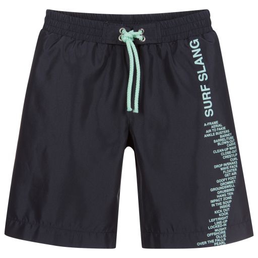 Il Gufo-Boys Navy Blue Swim Shorts | Childrensalon Outlet