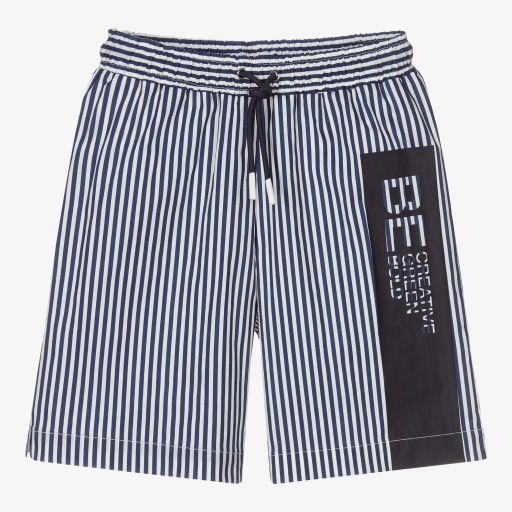 Il Gufo-Boys Navy Blue Swim Shorts | Childrensalon Outlet