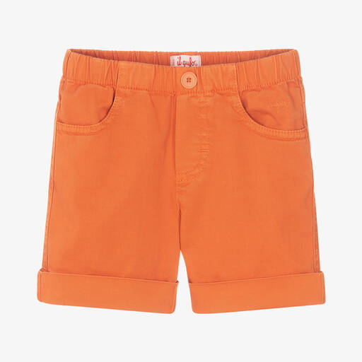 Il Gufo-Short orange en coton garçon | Childrensalon Outlet