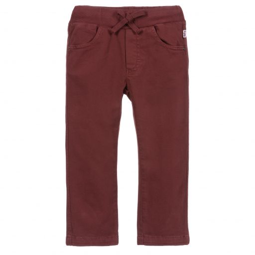 Il Gufo-Boys Red Cotton Trousers | Childrensalon Outlet