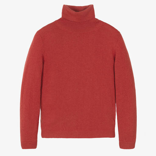 Il Gufo-Pull à col roulé rouge Garçon | Childrensalon Outlet