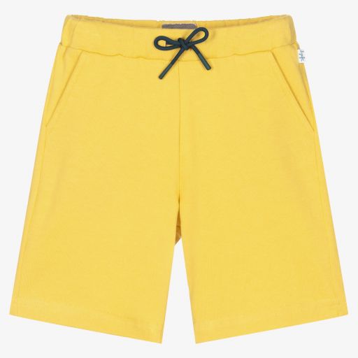 Il Gufo-Boys Yellow Cotton Shorts | Childrensalon Outlet