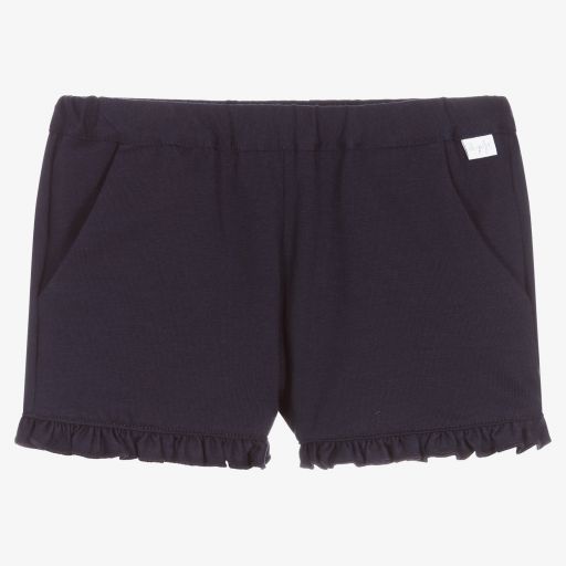 Il Gufo-Blaue Rüschenshorts für Mädchen | Childrensalon Outlet