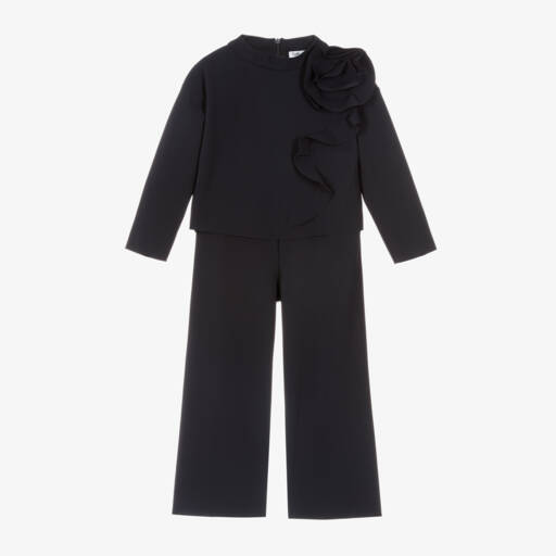 Il Gufo-طقم بنطلون لون كحلي للبنات | Childrensalon Outlet