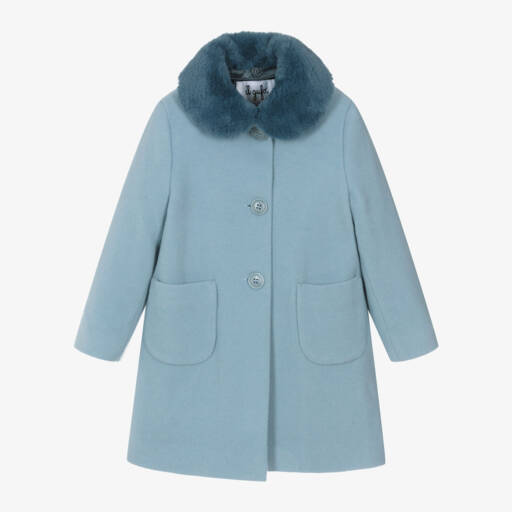 Il Gufo-Girls Dusky Wool A-Line Coat | Childrensalon Outlet