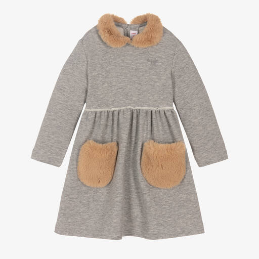 Il Gufo-Серое платье из хлопкового джерси | Childrensalon Outlet